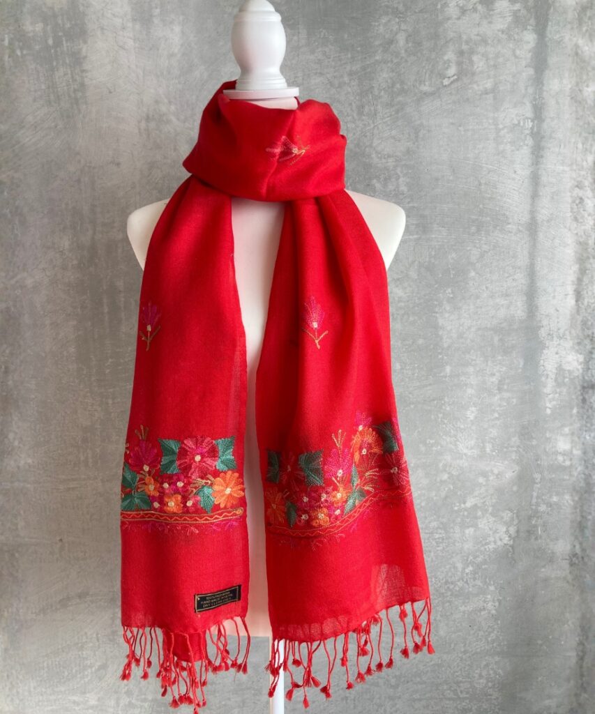 刺繍ストール